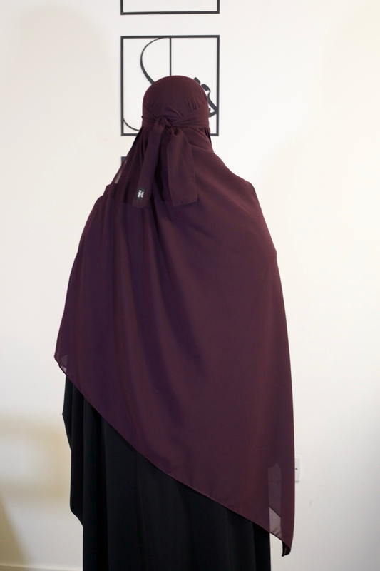 Niqab Set - Deep Purple