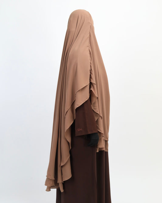 Taupe Khimar Set