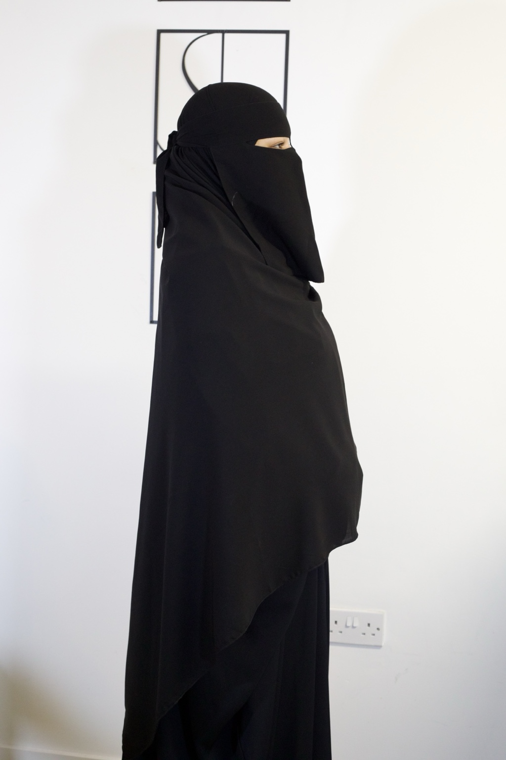 Single Niqab - Black