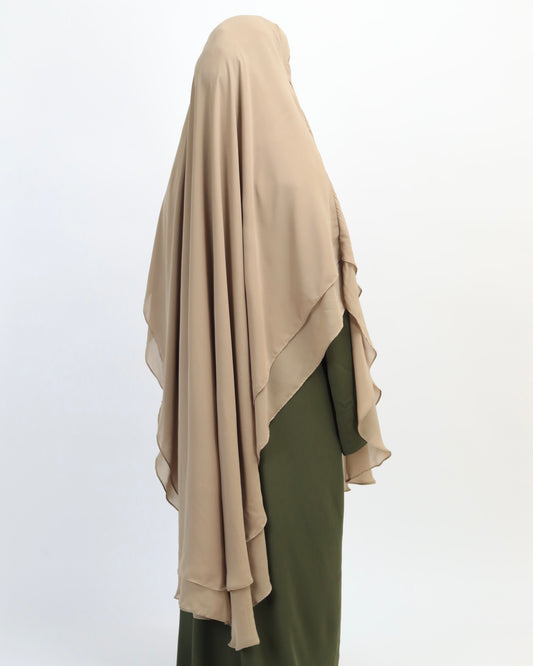Light Taupe Khimar Set