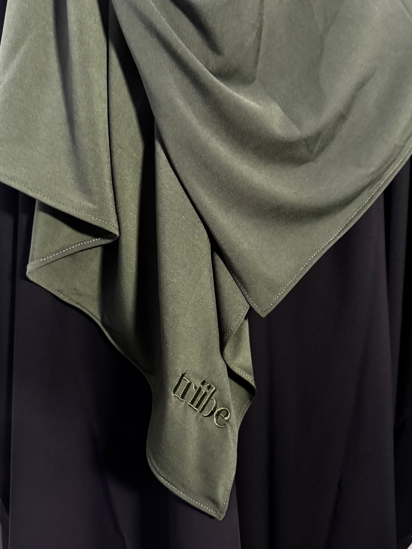 Dark Khaki Premium Jersey Hijab