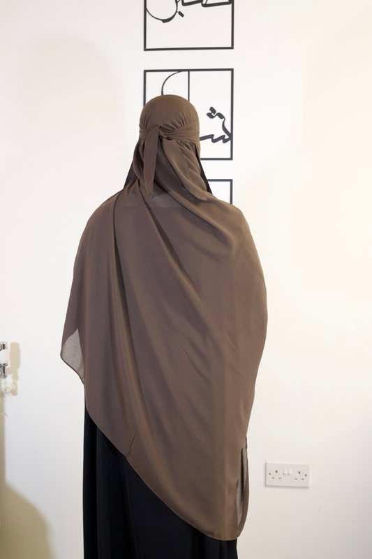 Niqab set - Dark Taupe