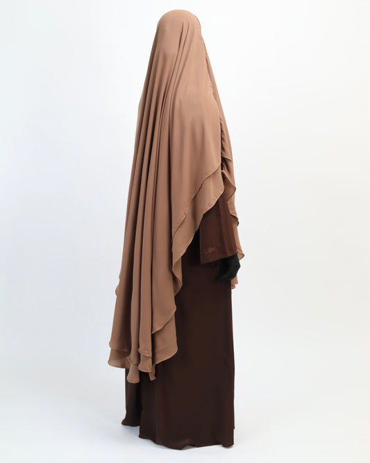 Taupe Khimar Set