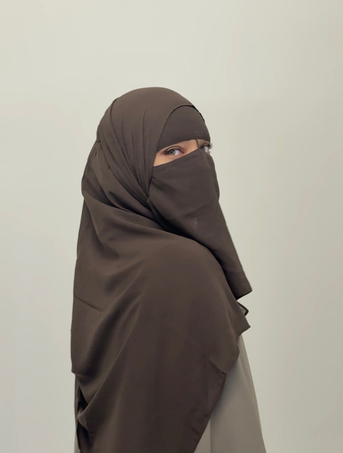 Niqab set - Dark Taupe