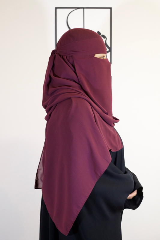 Niqab Set - Plum