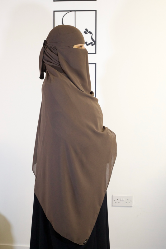 Niqab set - Dark Taupe
