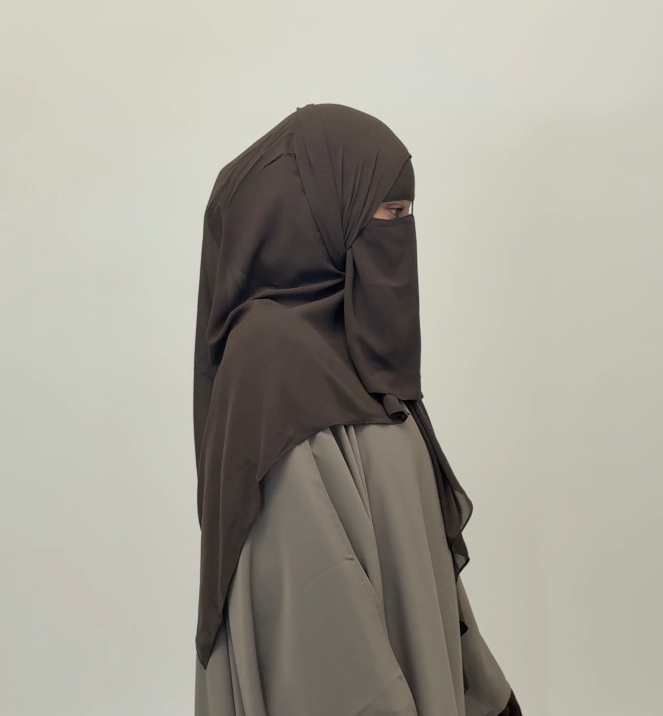 Niqab set - Dark Taupe