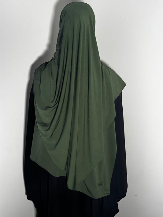 Dark Khaki Premium Jersey Hijab