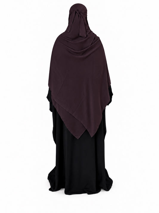 Niqab Set - Deep Purple