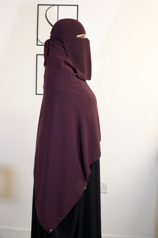 Niqab Set - Deep Purple