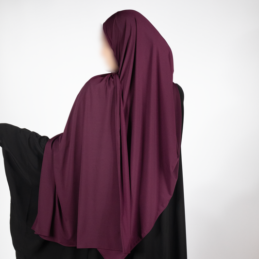 Aubergine Premium Jersey Hijab