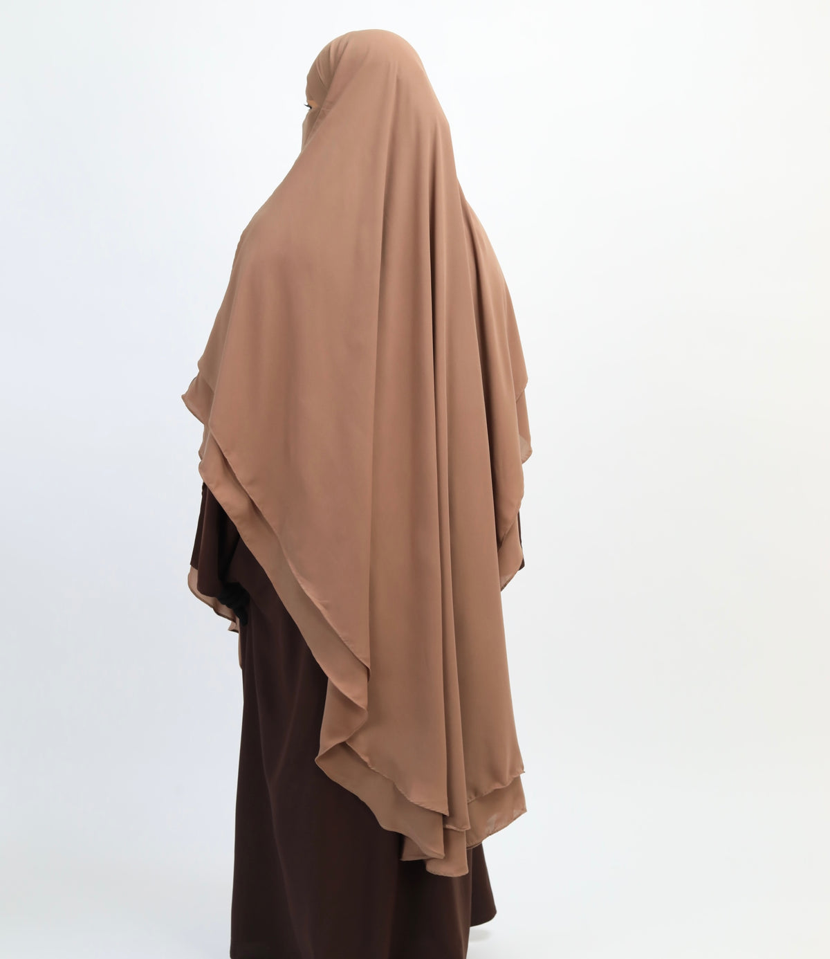 Taupe Khimar Set
